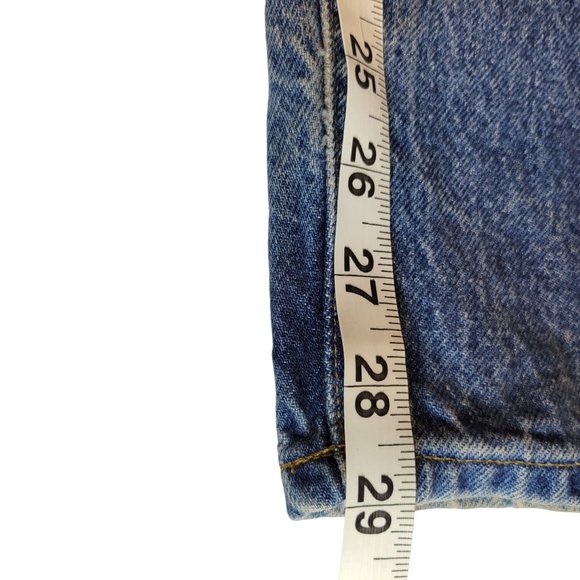 Carhartt Mens Size 46X30  Denim Jeans Union Made In USA B113 DST **READ** - Picture 6 of 6